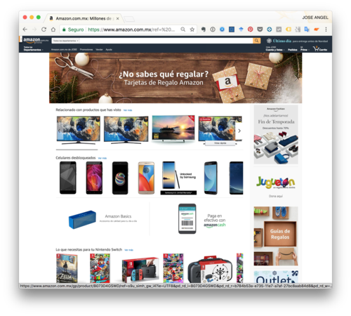 Amazon Mexico Miles de Productos